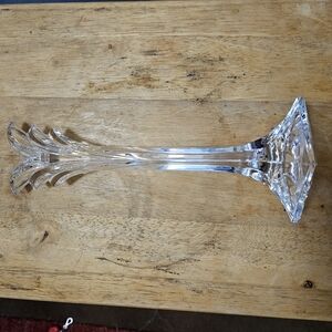MIKASA Deco (Giftware) 12" Tall Single Light Crystal Candlestick Approx 12 3/8in